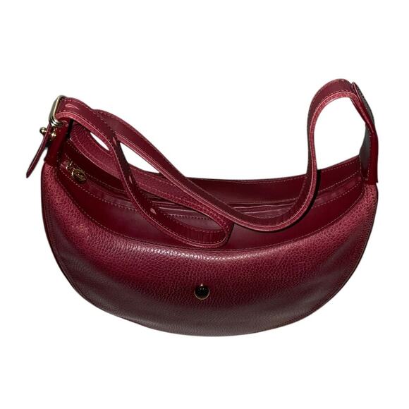 CARTIER Must De Vintage Bordeaux Pebbled Leather Crossbody Shoulder Bag - Picture 11 of 15